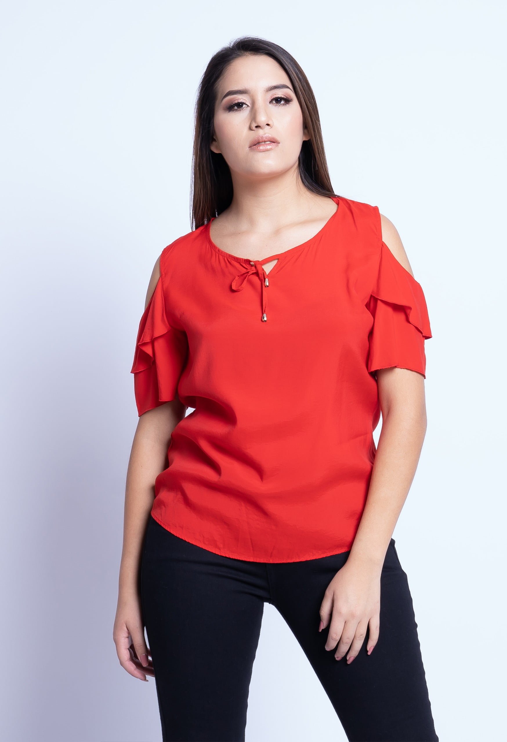blusa con vuelos
