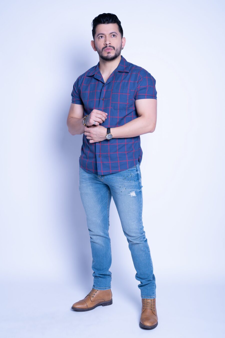 Camisas M Corta Cuadros