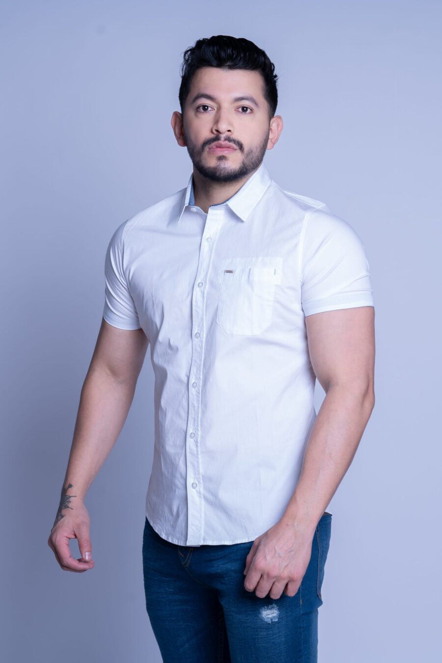 Camisas M Corta Llanas